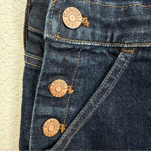 Madewell Women’s Blue Denim Flare Length Cotton Overalls Size XS - Picture 5 of 10